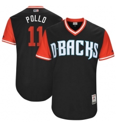 Men's Majestic Arizona Diamondbacks #11 A. J. Pollock 