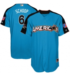 Youth Majestic Baltimore Orioles #6 Jonathan Schoop Authentic Blue American League 2017 MLB All-Star MLB Jersey