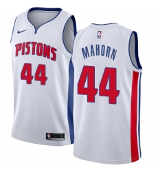 Women's Nike Detroit Pistons #44 Rick Mahorn Swingman White Home NBA Jersey - Association Edition