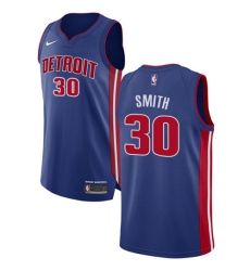 Youth Nike Detroit Pistons #30 Joe Smith Authentic Royal Blue Road NBA Jersey - Icon Edition