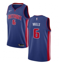Youth Nike Detroit Pistons #6 Terry Mills Swingman Royal Blue Road NBA Jersey - Icon Edition