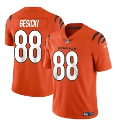 Men's Cincinnati Bengals #88 Mike Gesicki Orange Vapor Untouchable Limited Stitched Jersey