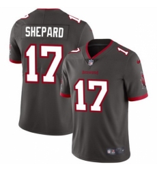 Men's Tampa Bay Buccaneers #17 Sterling Shepard Grey Vapor Limited Stitched Jersey