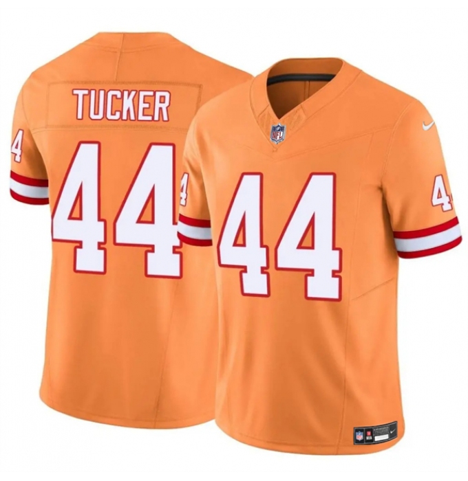 Men's Tampa Bay Buccaneers #44 Sean Tucker Orange F.U.S.E. Throwback Limited Stitched