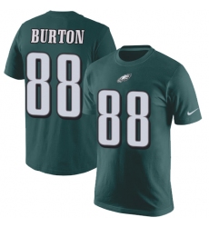 Nike Philadelphia Eagles #88 Trey Burton Green Rush Pride Name & Number T-Shirt