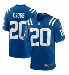 Men's Nike Indianapolis Colts #20 Nick Cross Blue F U S E Stitched NFL Jersey