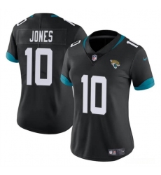 Women's Jacksonville Jaguars #10 Mac Jones Black Vapor Stitched Jersey(Run Small)