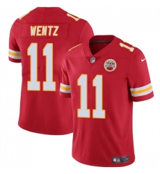 Men’s Kansas City Chiefs #11 Carson Wentz Red Vapor Untouchable Limited Football Stitched Jersey